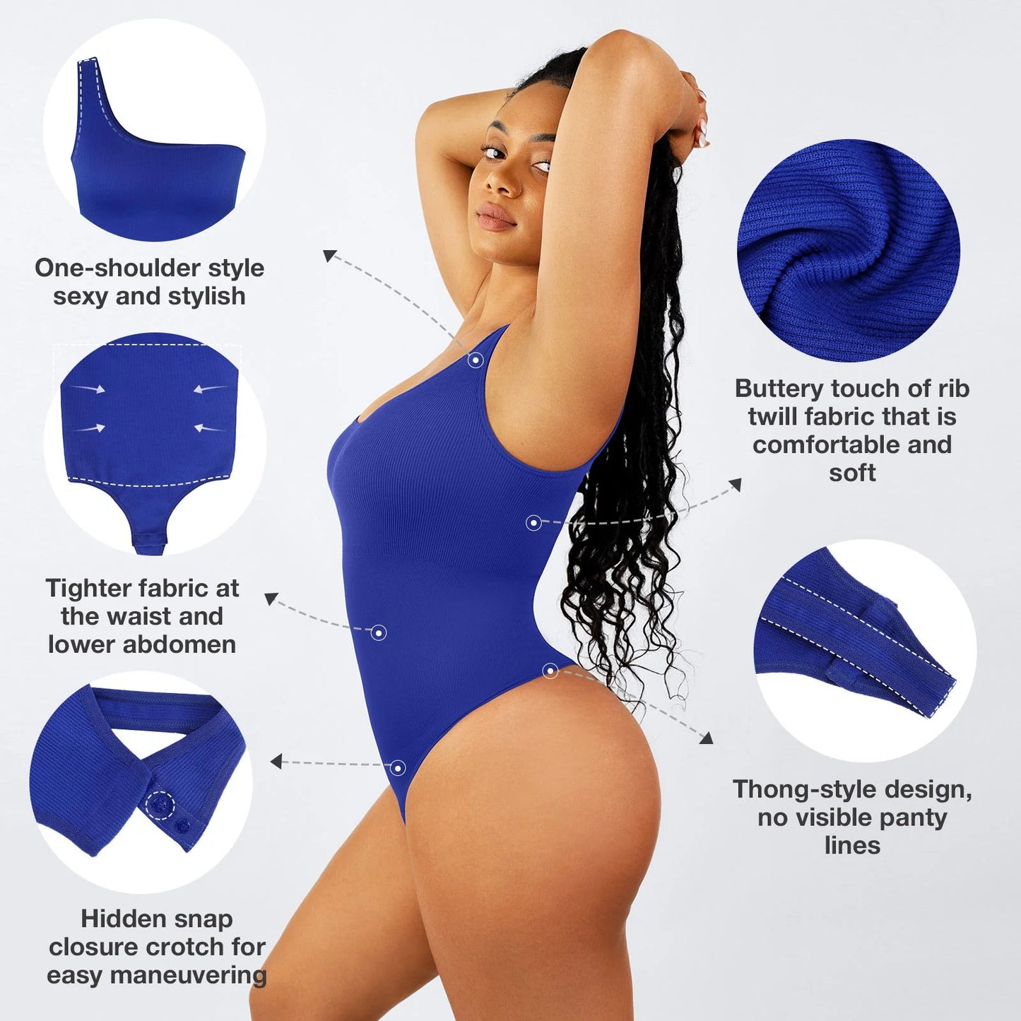 One shoulder bodysuit