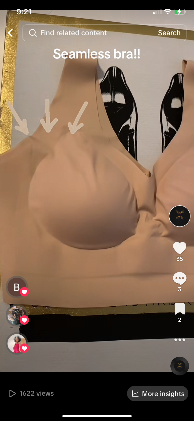 Seamless bra