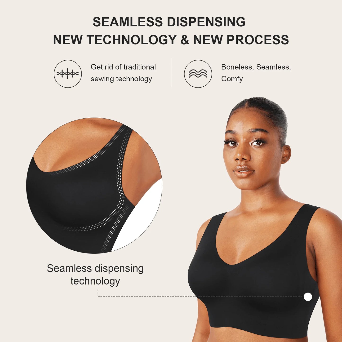 Seamless bra