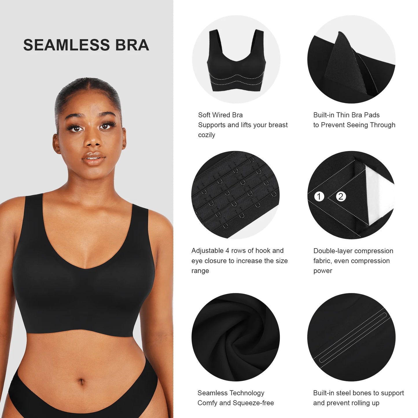 Seamless bra