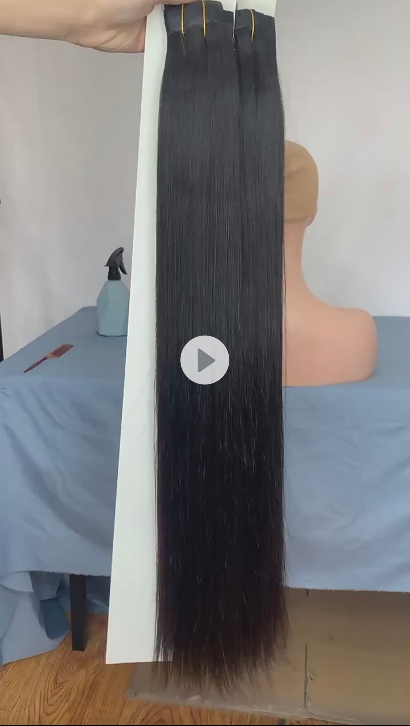 Straight seamless clip in