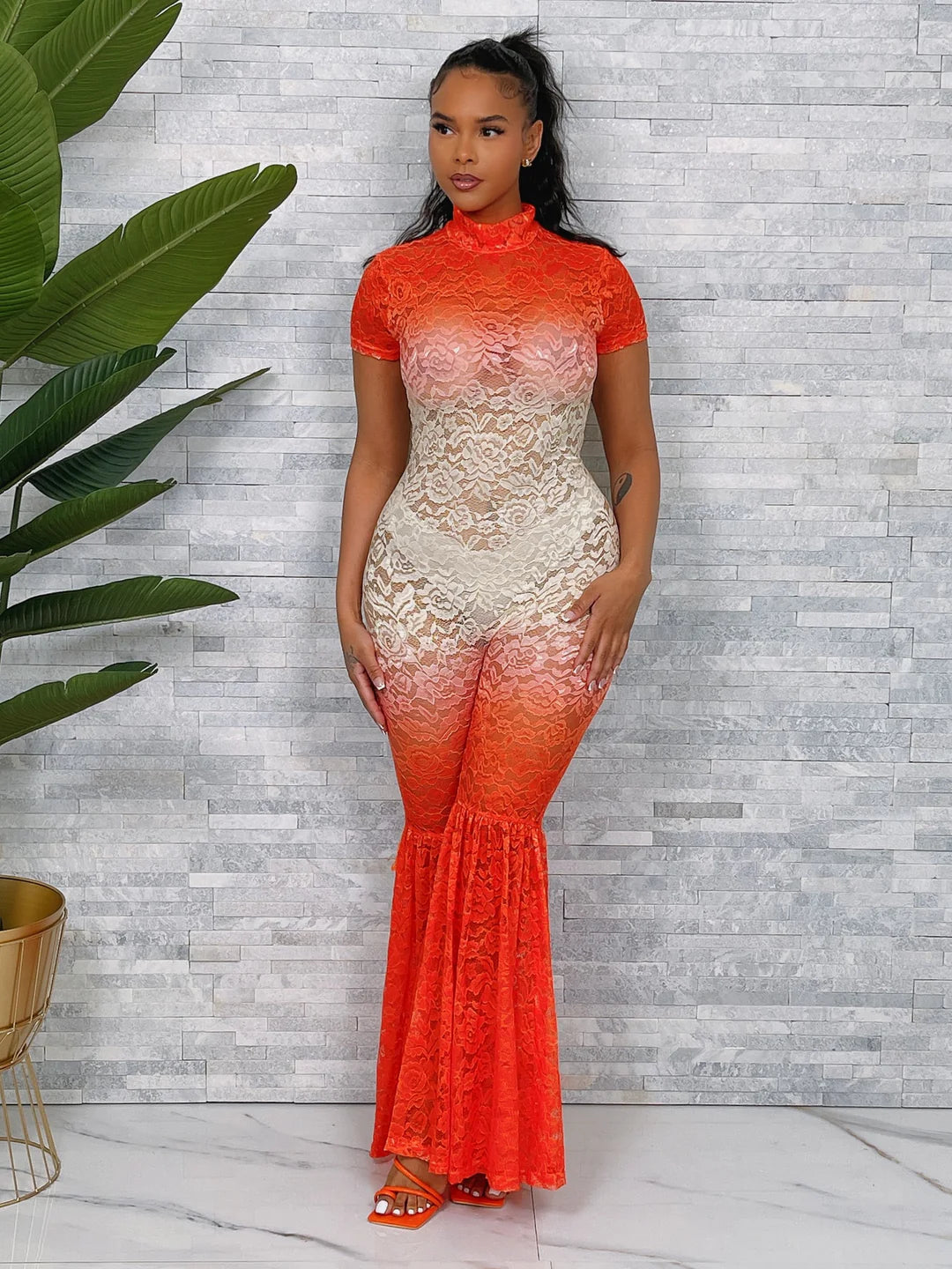 Springtime ombré jumpsuit