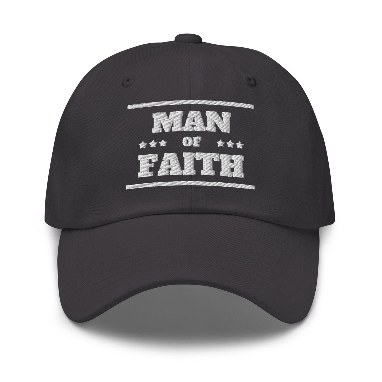 Embroidered Baseball Cap - Adjustable - Man of Faith