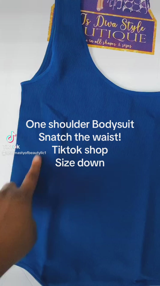 One shoulder bodysuit